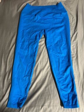aerie Electric Blue Seamless Leggings Size XL